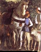 Andrea Mantegna Servant with horse and dog oil painting on canvas